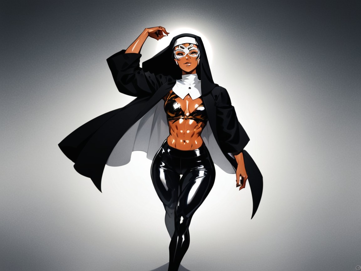 High Brightness Effects, Chest And Hips Proportionate, Peau Grasse Porno IA Latina