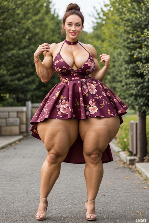 Character Veronica, Eight Feet Tall, Beautiful Bimbo Face AI Porn