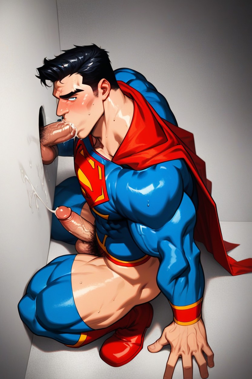 Small, Rec Capes, Hyper Muscles AI Gay Porn