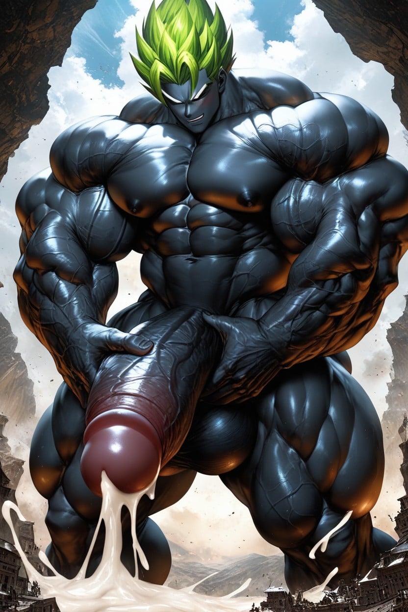 Naked, Penis Erect, Massive Cock AI Gay Porn