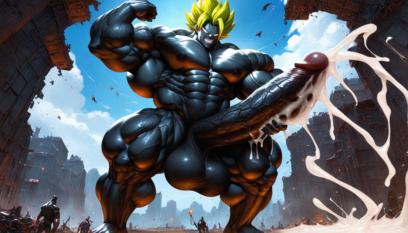 Super Saiyan, Erection, Excessive Cum Porno gay IA