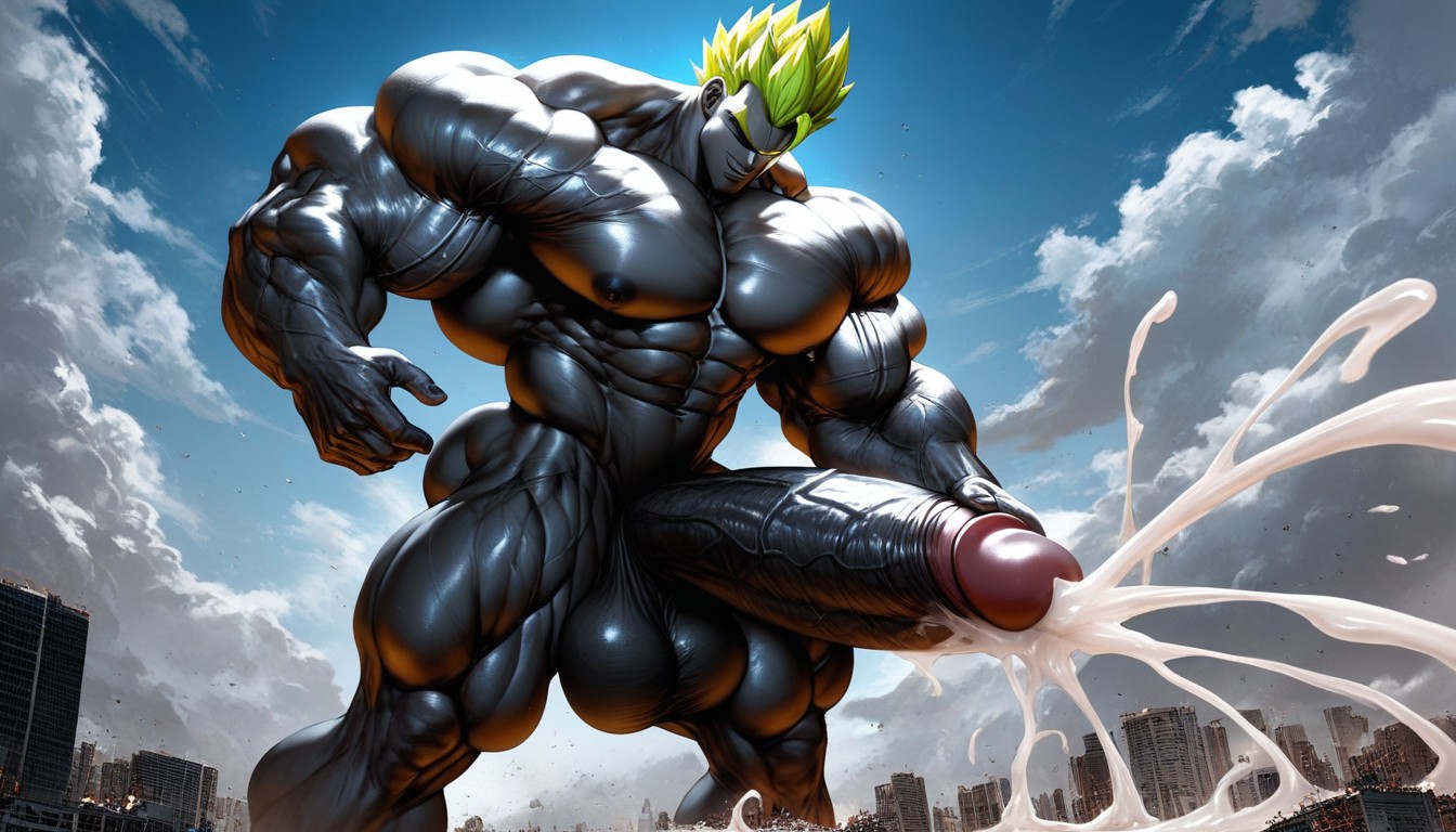 Black Skin, Gigantic Balls, Naked AI Gay Porn
