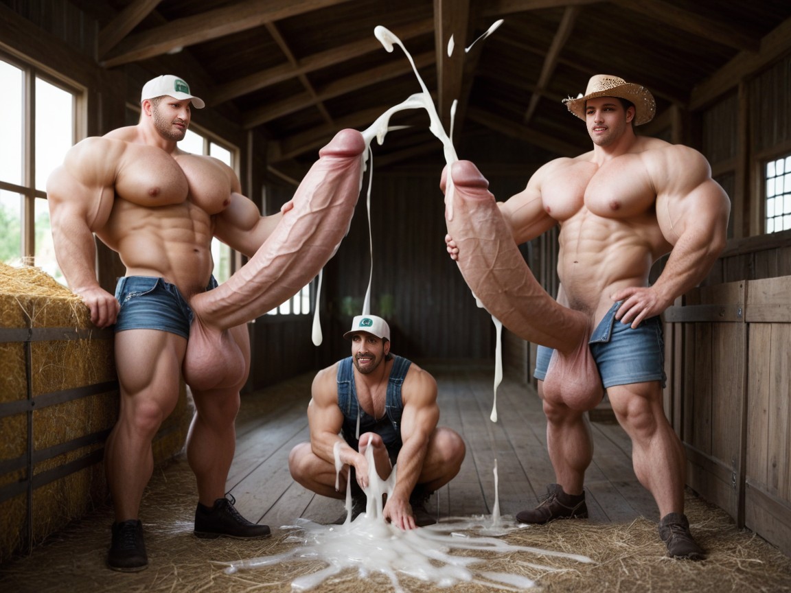 Huge Genitals, Humongous Cock, Biggest AI Gay Porn