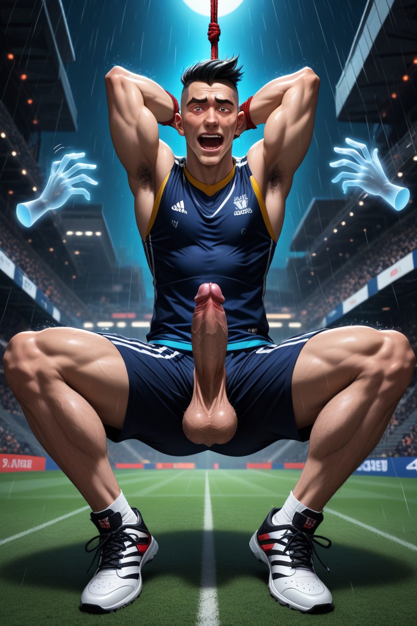 Handjob, Shocked, Japanese College AI Gay Porn