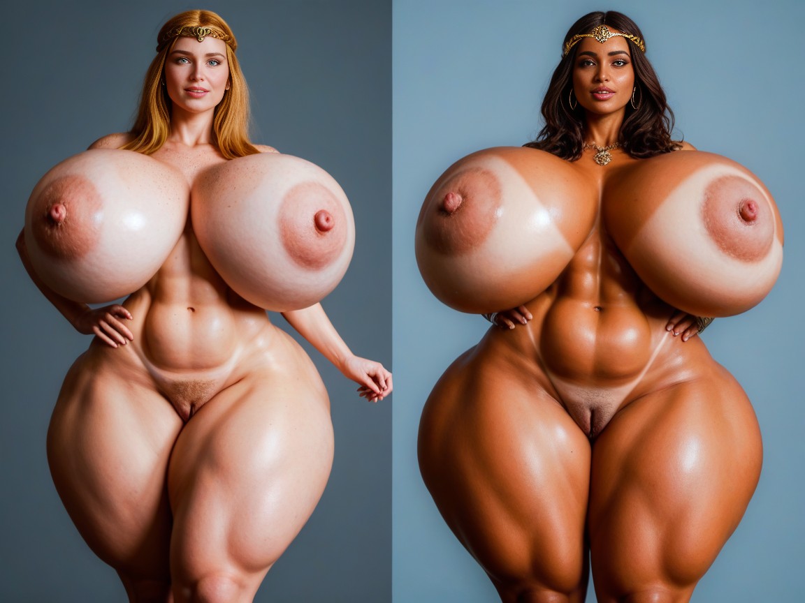 Pale Skin, Thick Hips, Beautiful Face AI Porn