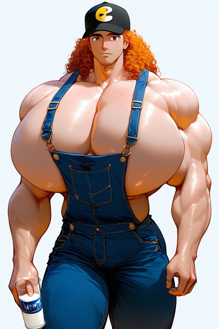 Auburn Hair, Front View, 1 Person AI Gay Porn