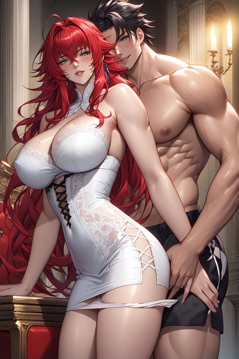 Massive Cock, Vaginal Sex, Light Skin Hentai AI Porn