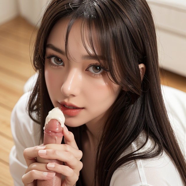Bust Shot, Red Lipstick, Red Lips Asian AI Porn