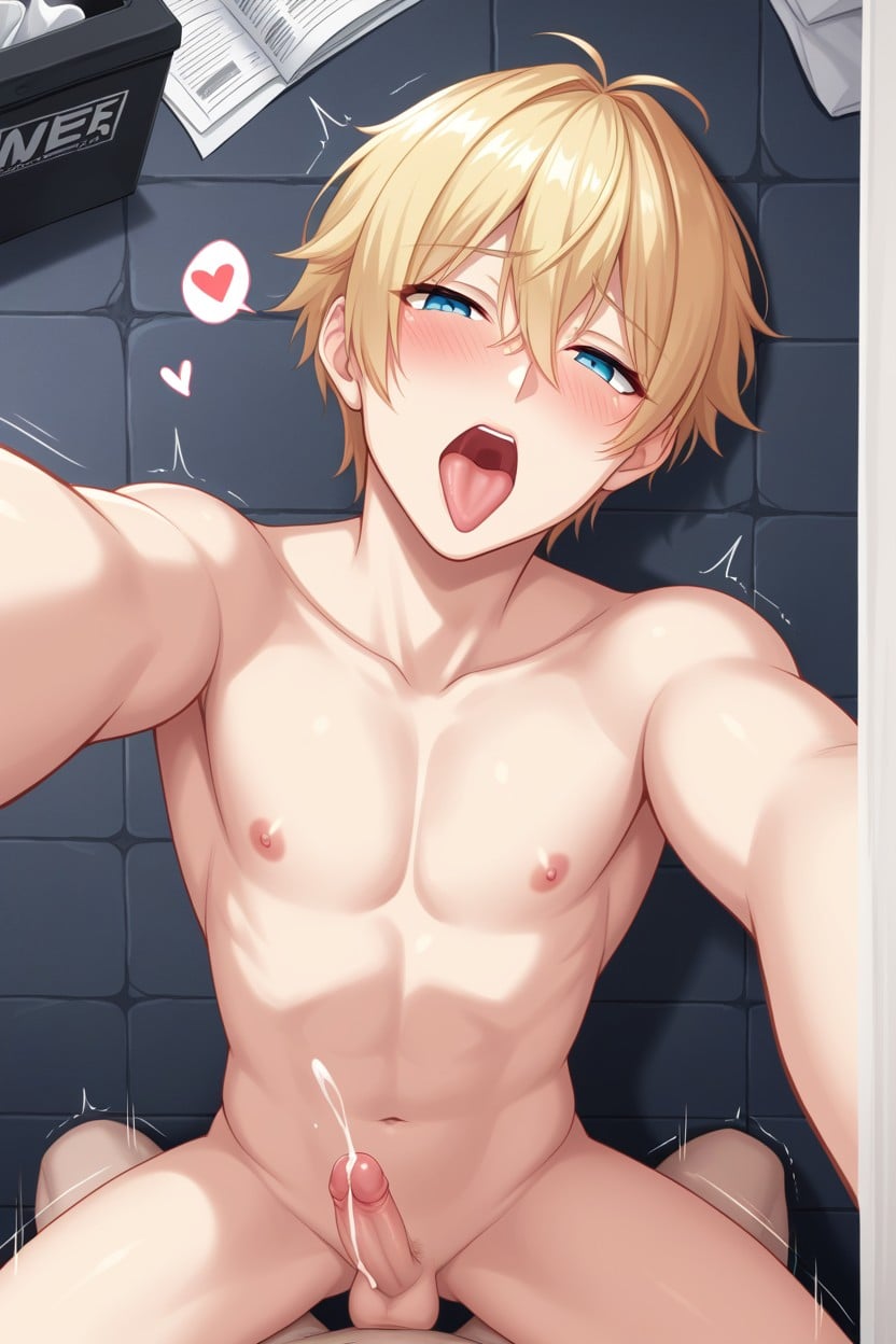 Impact Lines, Arms Spread, Thighs AI Gay Porn