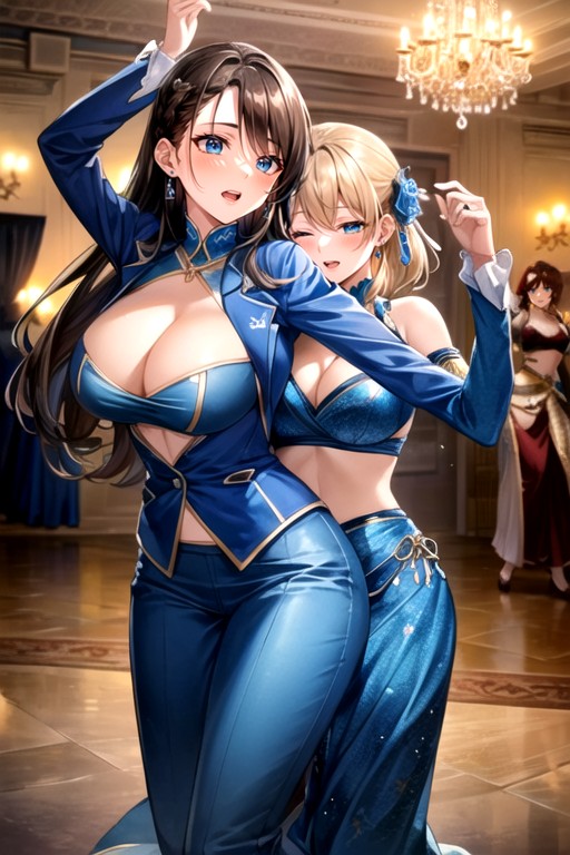 Blue Suit, Ball, Frankenstein Hentai AI Porn