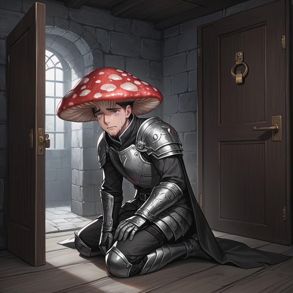 Face Exposed, Dark, Padlocks On The Door Hentai AI Porn