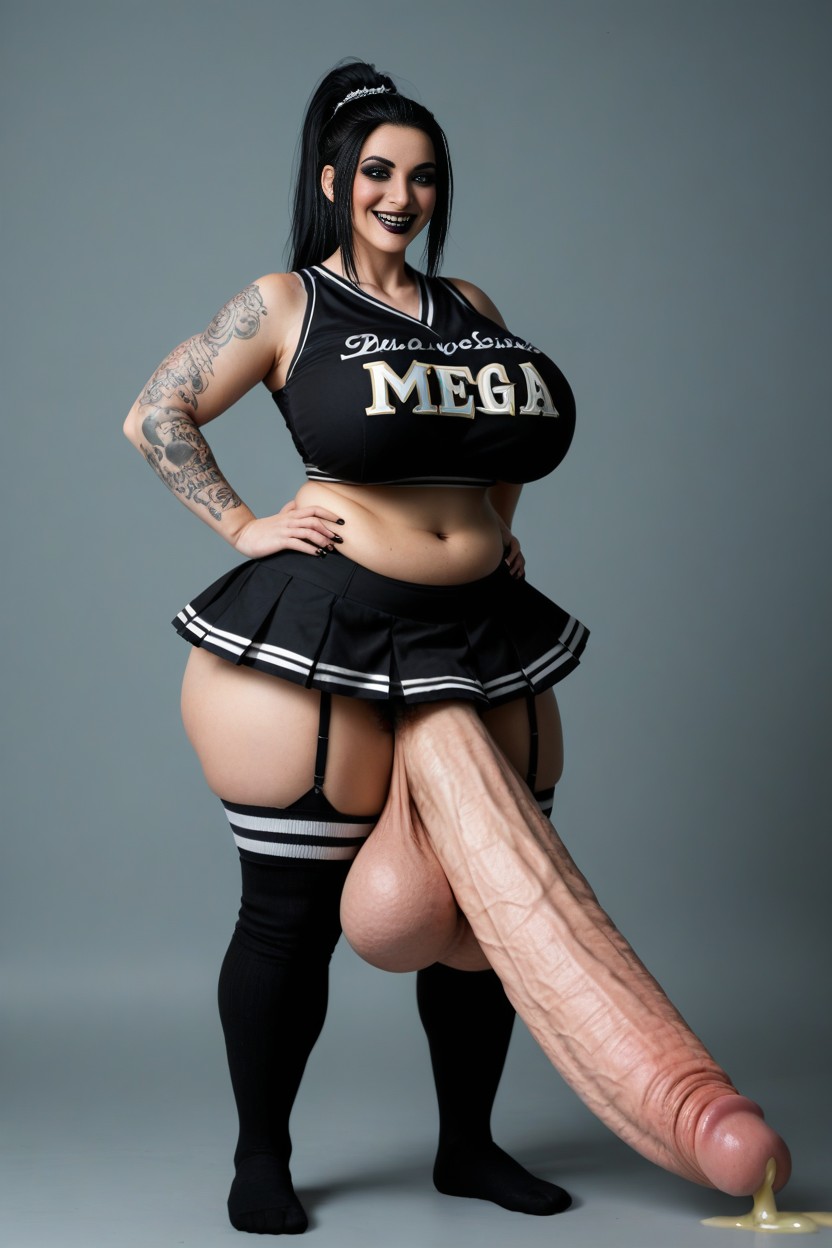 Extremely Large Ass, Thick, Overthick Monster Cock Shemale AI Porn
