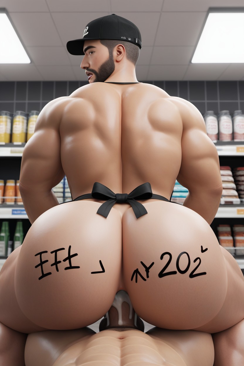 Male Only, Bottom Looks Worried, Up And Down AI Gay Porn