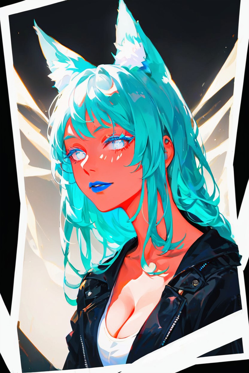 Top Down, Realistic, Kitsune Woman Hentai AI Porn