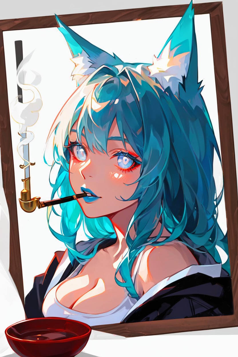 White Eyes, Volumetric Color, Realistic Hentai AI Porn