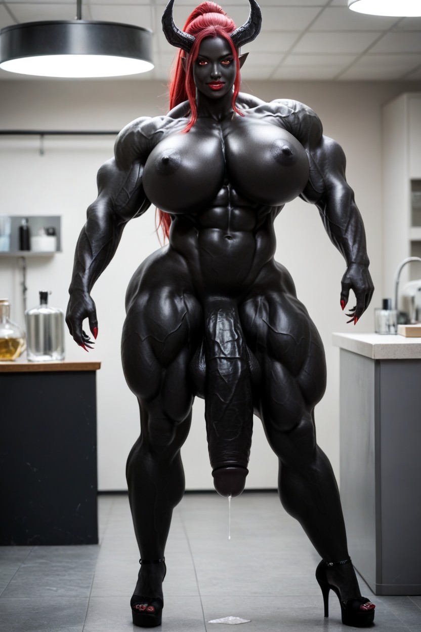 Gigantic Shoulders, She Venom, Potion Shemale AI Porn