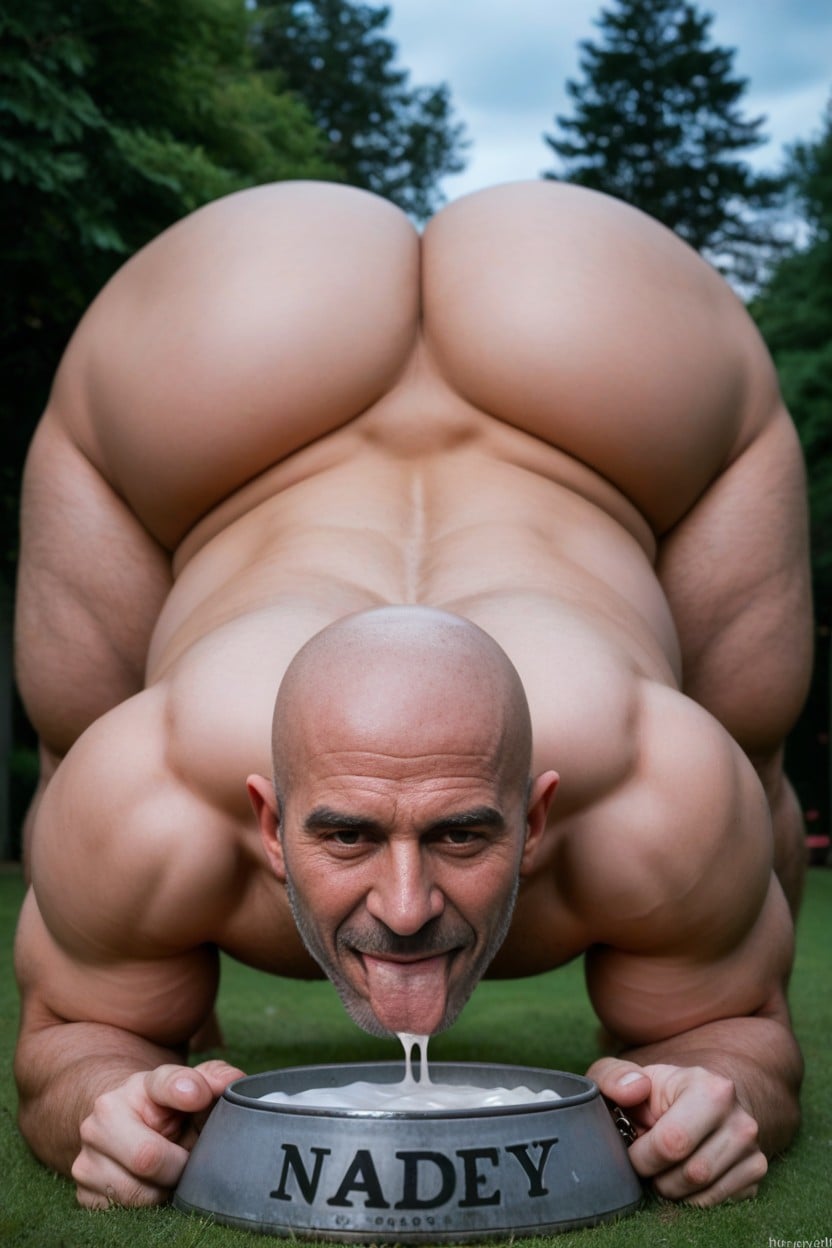 Extremely Large Ass, Pet Play, Thick Thighs AI Gay Porn