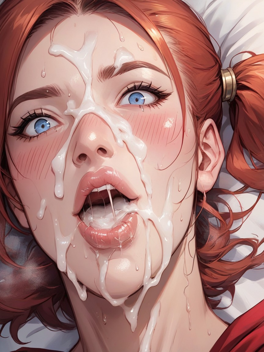 Moaning, Juicy Lips, Sticky Saliva Hentai AI Porn