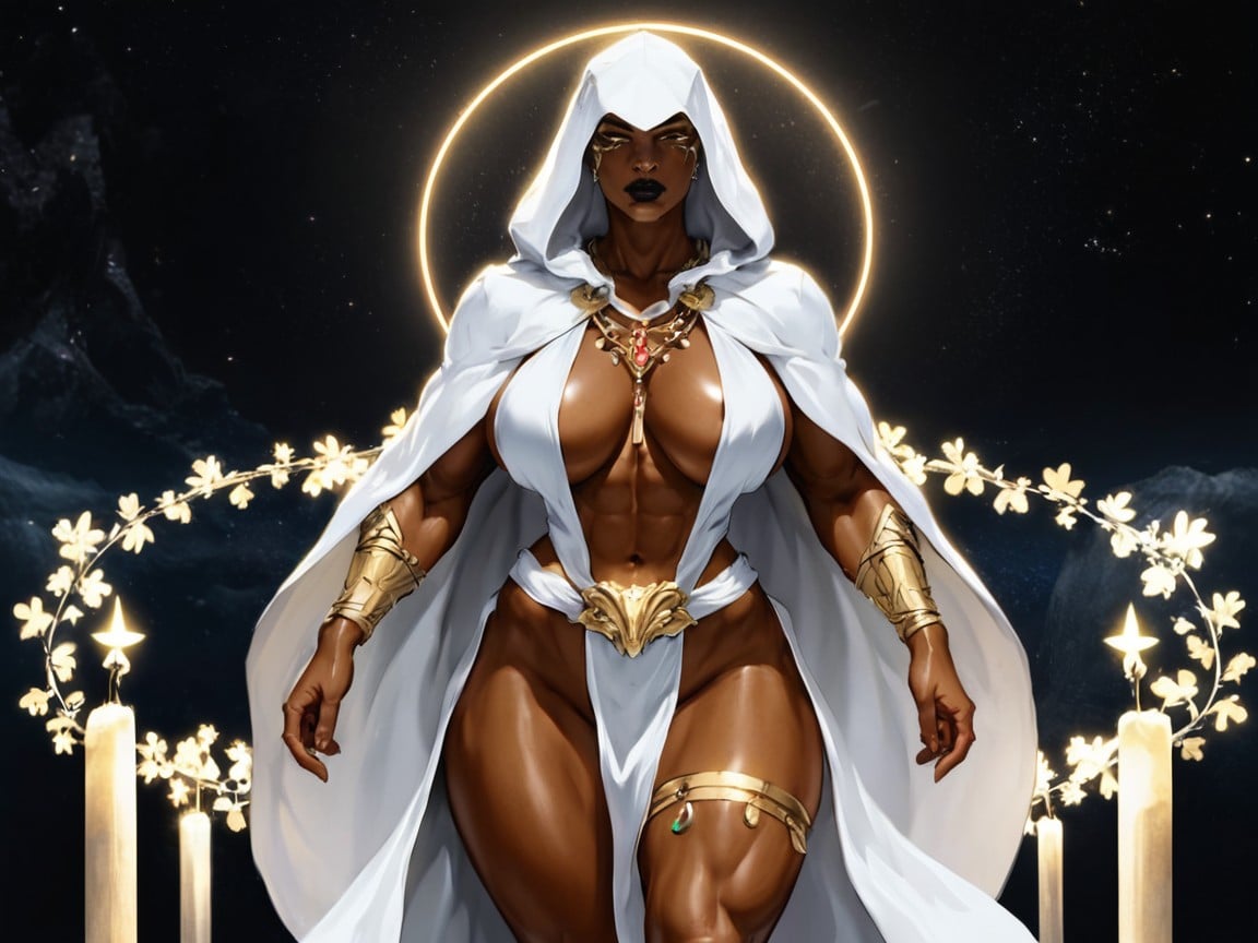 Hard Light, Lion Pelt Belt, One Woman Latina AI Porn