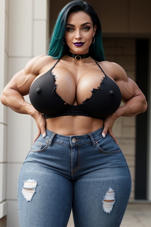 18+, Extremely Tall, Platform Boots AI Porn