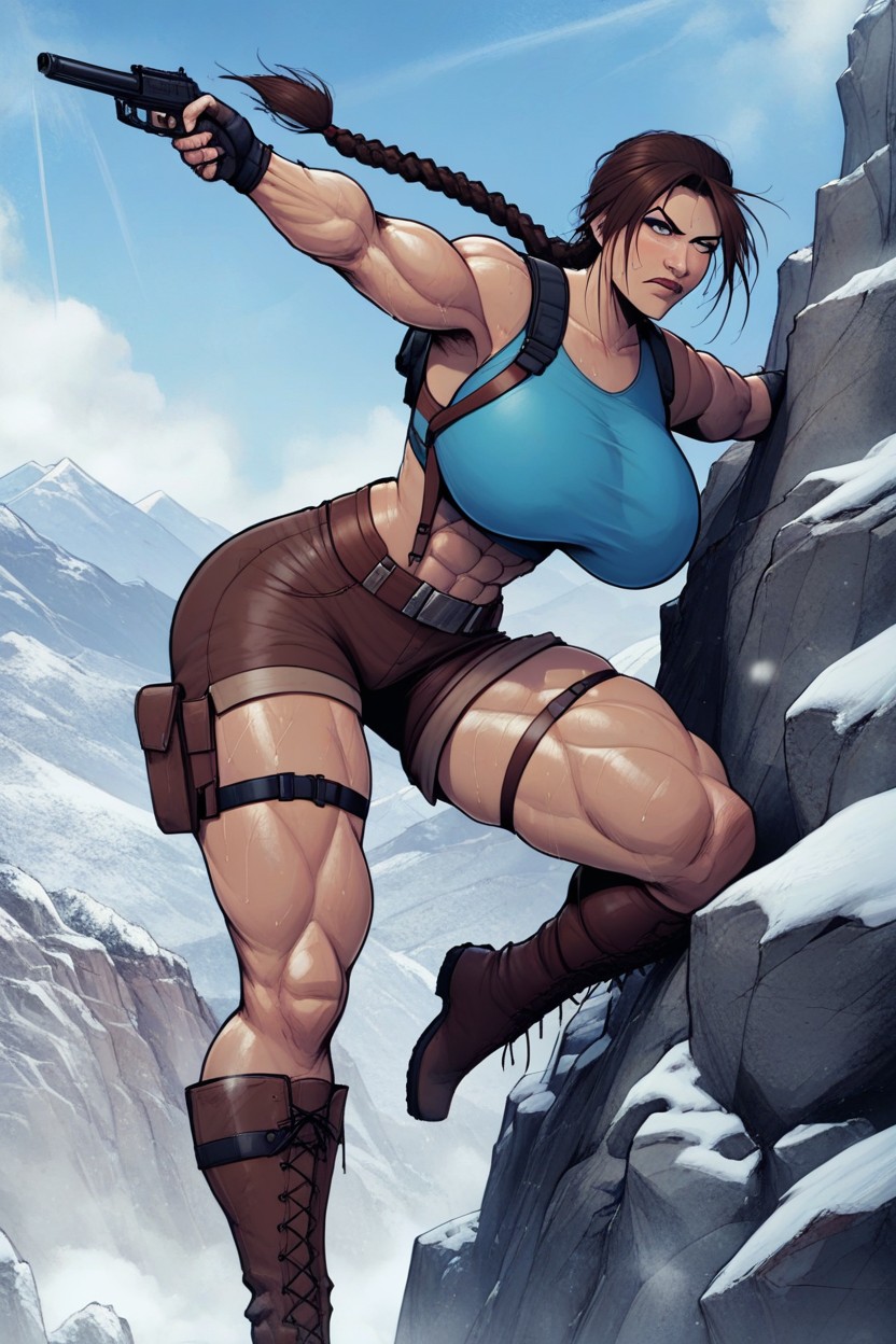 Abs, Thick Thighs, Culo Masivo Porno IA
