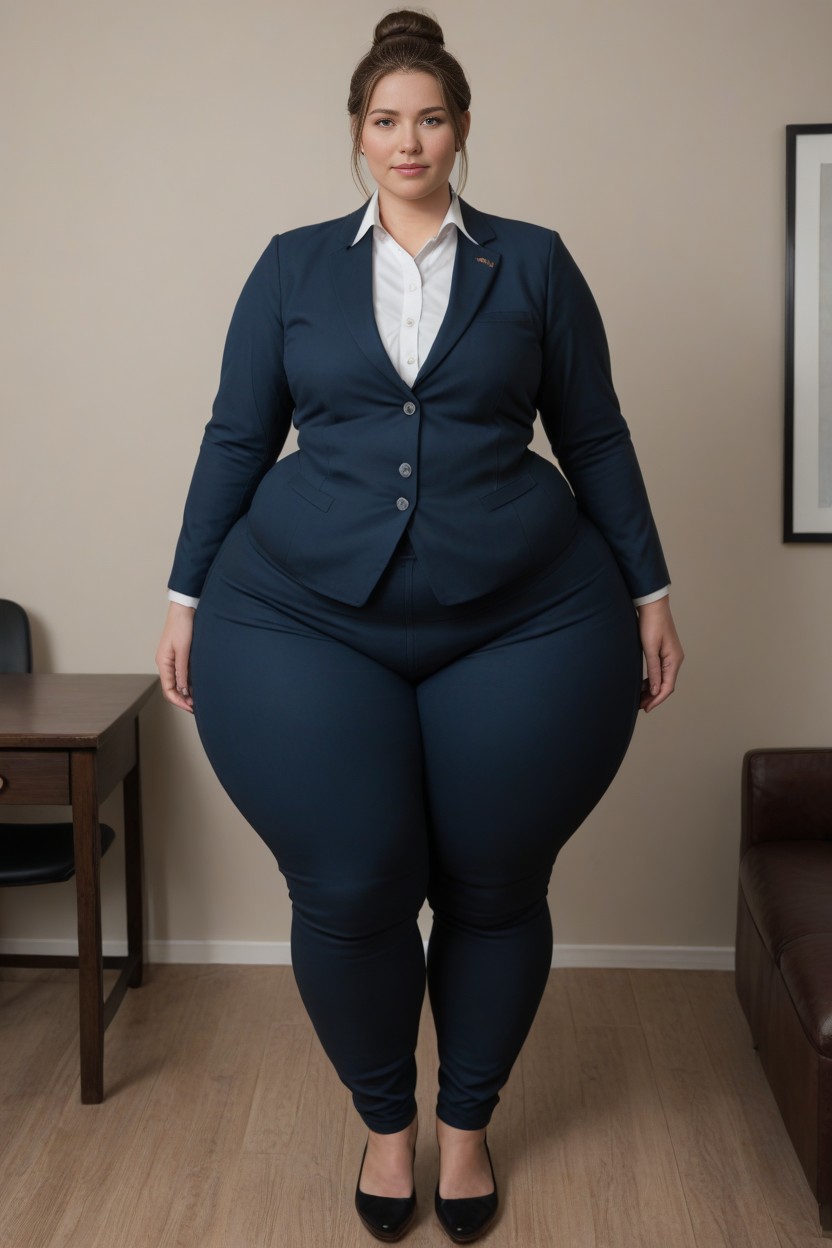Weight Gain, Massive Hips, Giant Hips AI Porn