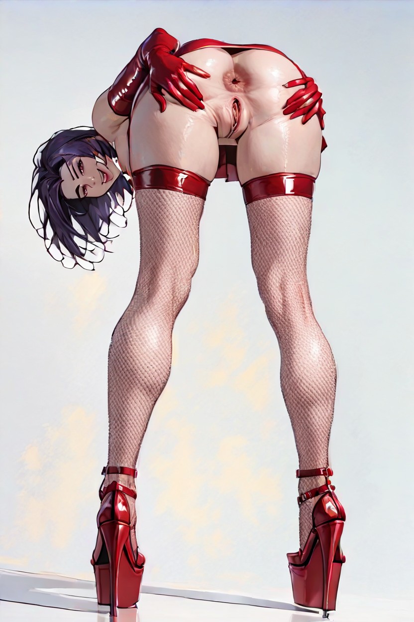 Happy, Chested, Long Legs Hentai AI Porn