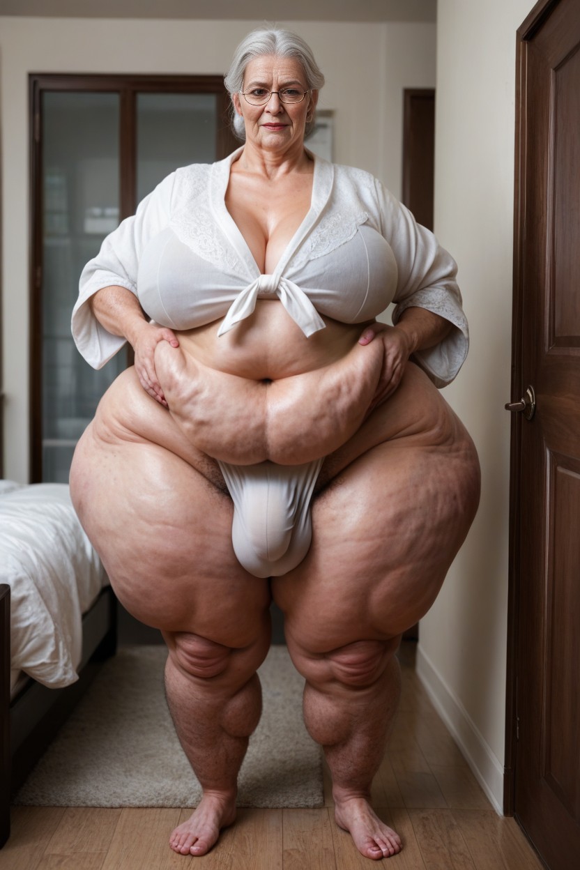 Impossibly Huge Ass, Pale Skin, 60+ AI Porn