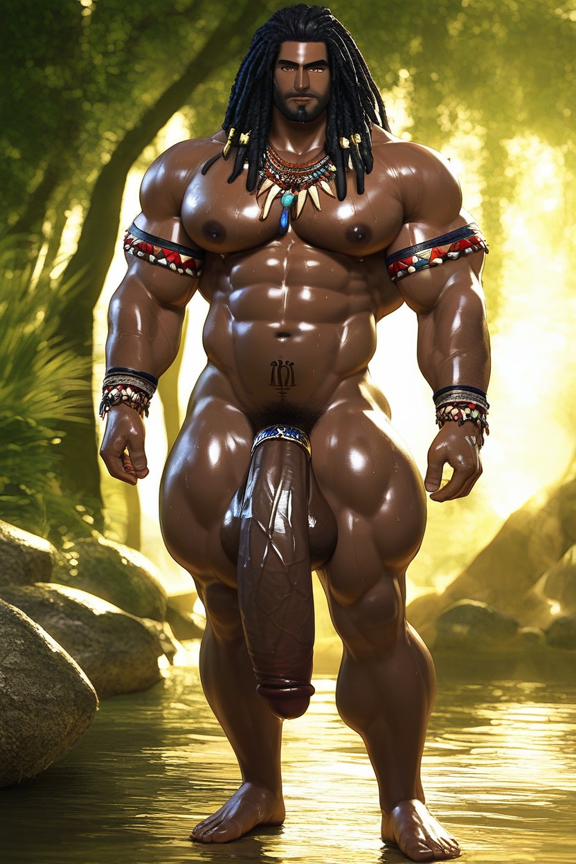 Jungle, In The Jungle, Long Length AI Gay Porn