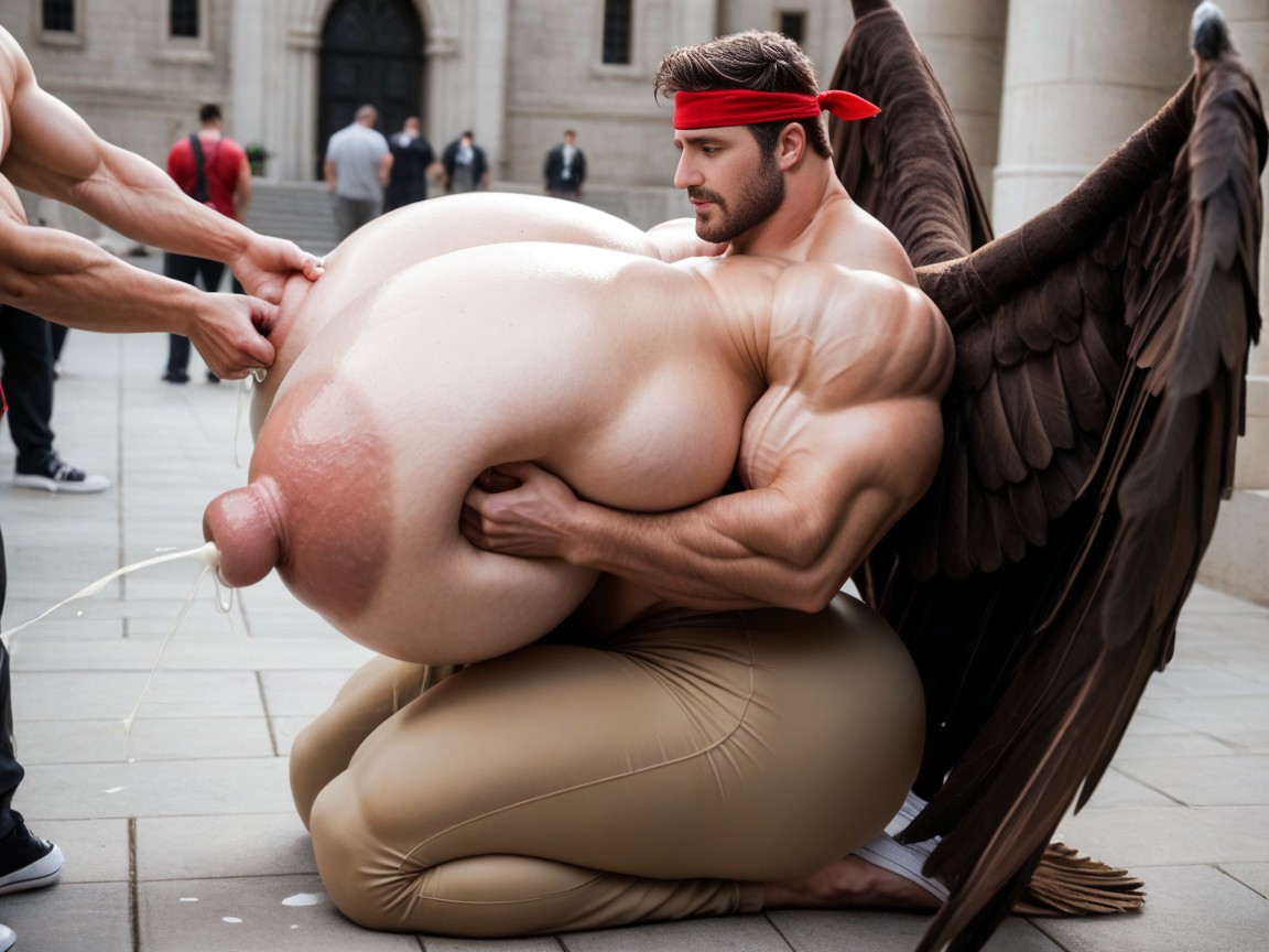Bubble Butt, Muscular, Hyper Boobs AI Gay Porn