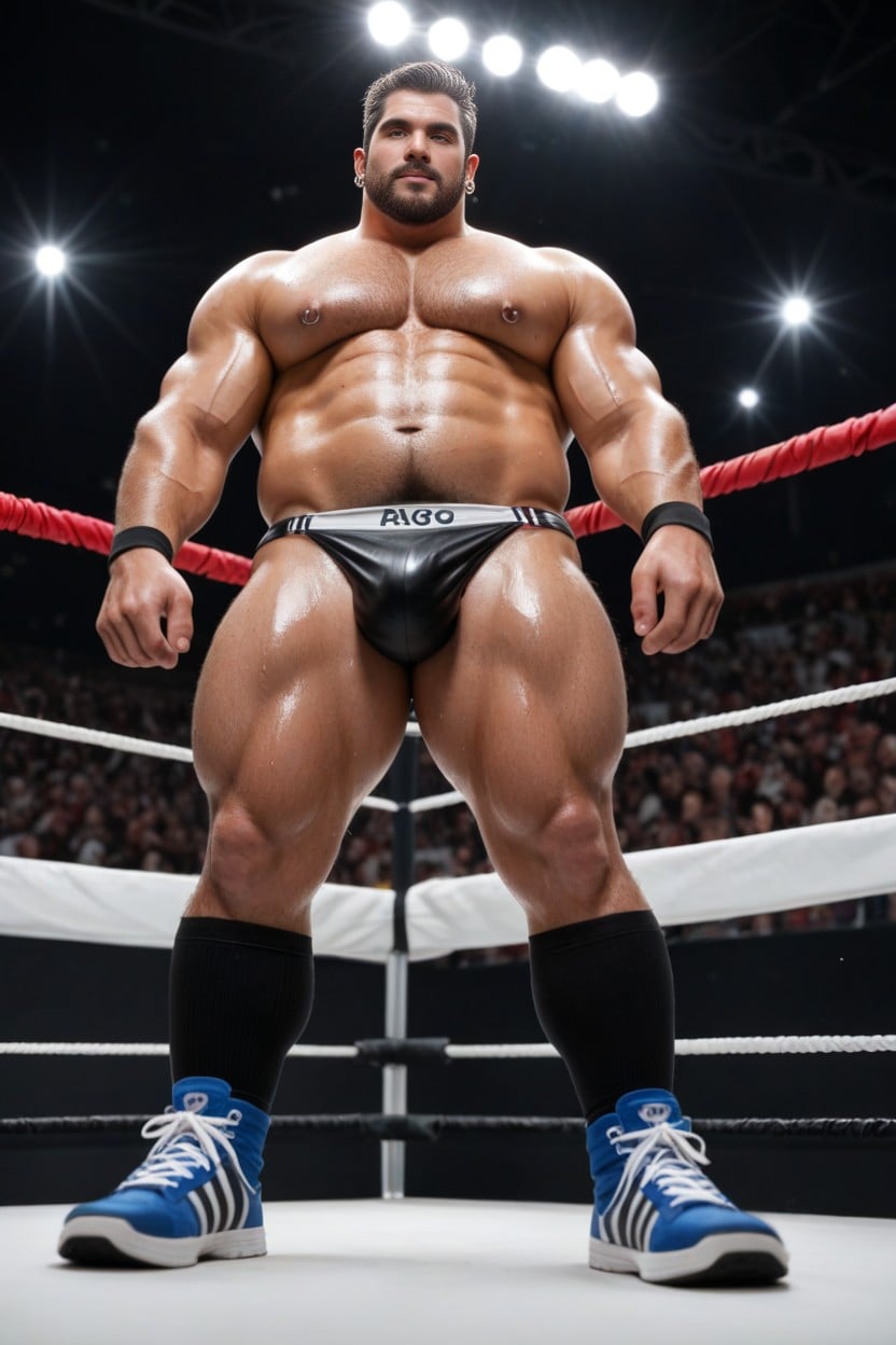 Fat, Large, Wrestler AI Gay Porn