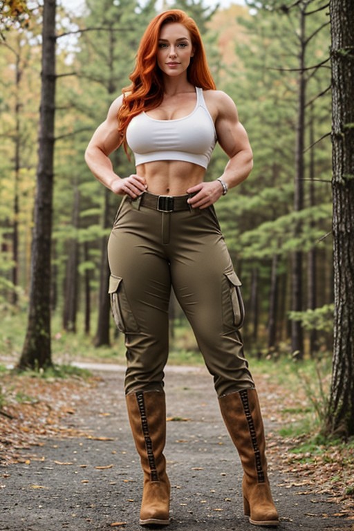 Extremely Big Quads, Tank Top, Large Ass AI Porn