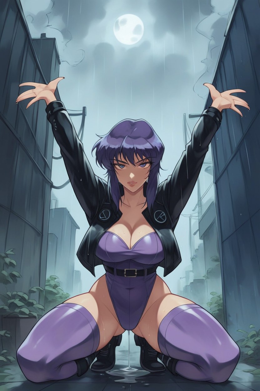 Night, Wet, Dark Alley Hentai AI Porn