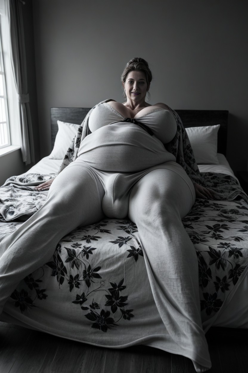 Standing In Massage Parlor, Hard Shadow, Gigantic Ass AI Porn