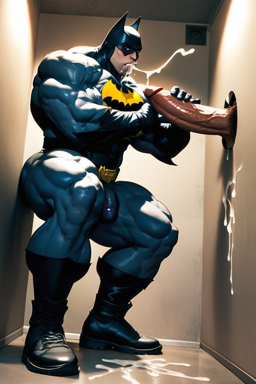 Massive Biceps, Pubic Hair, Strong Jawline AI Gay Porn