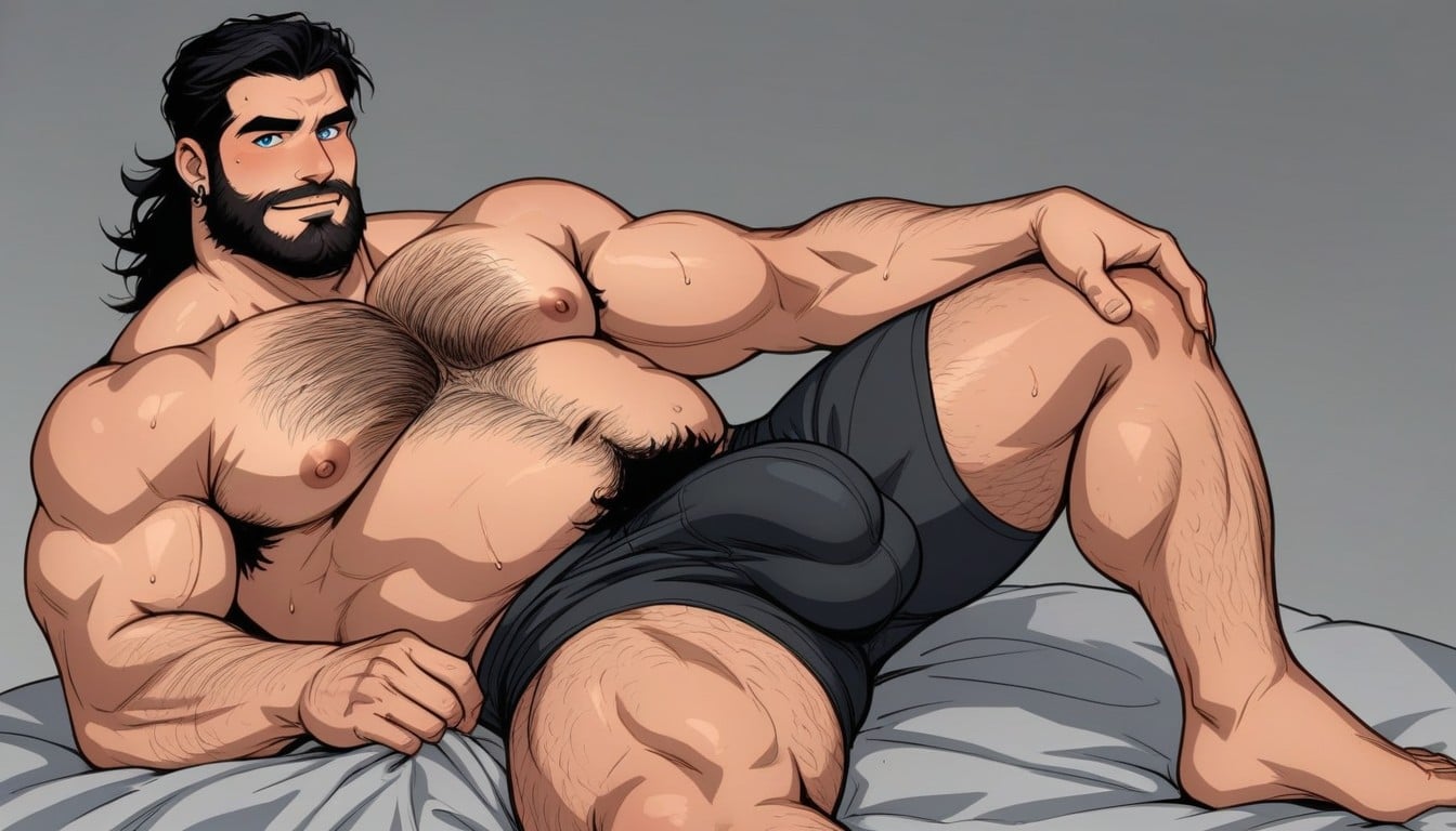 Blue Eyes, Volumetric, Hyper Realistic AI Gay Porn