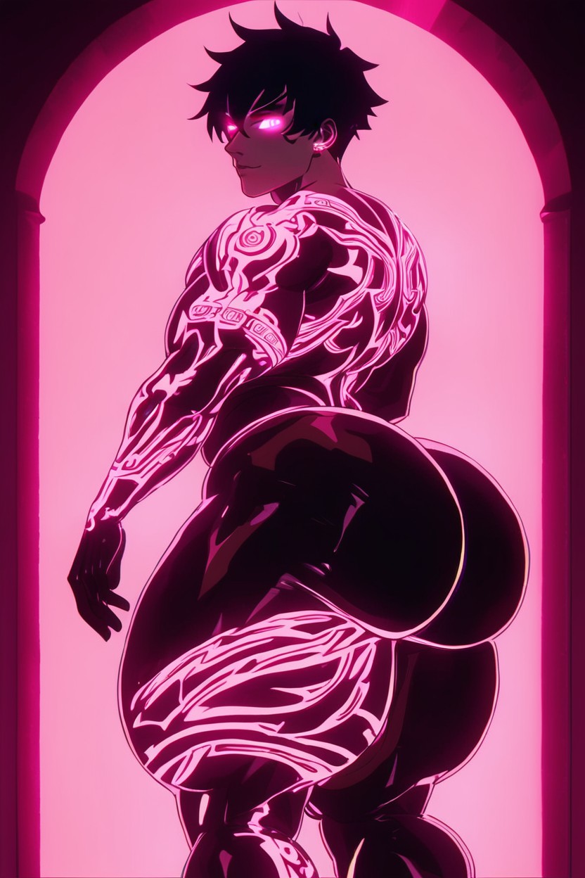 Menacing, Thick Legs, Squared Jaw AI Gay Porn