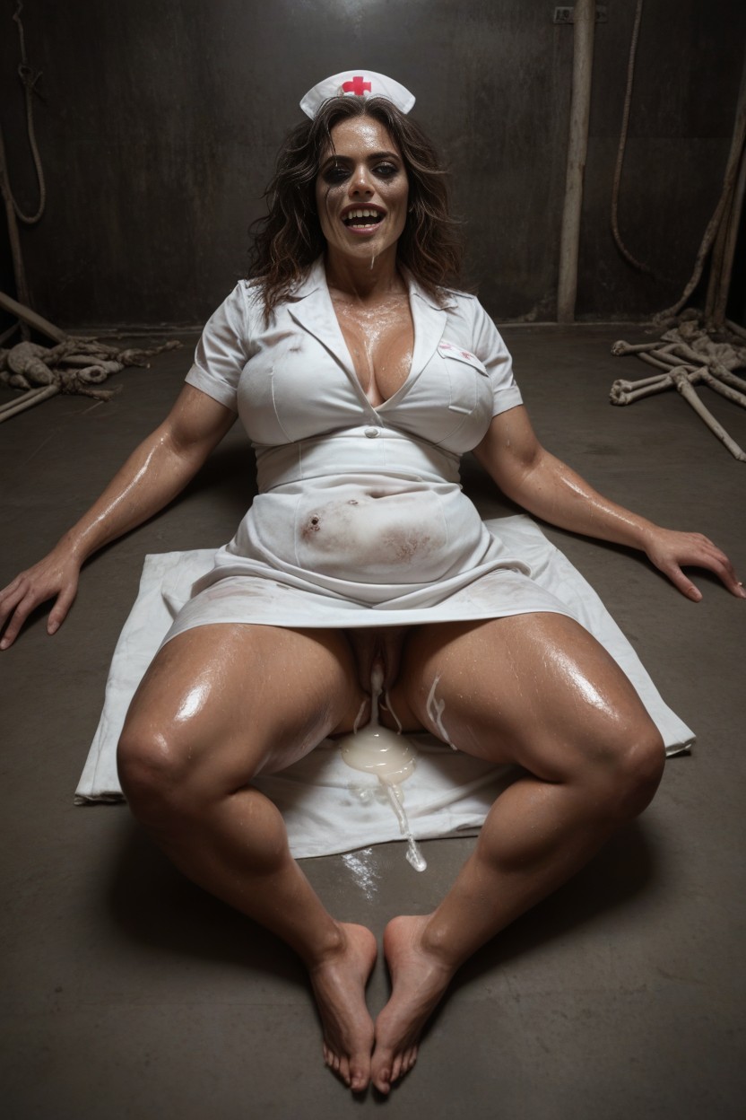Horror Monster Woman, Monster Fangs, Big Hole In Boobs AI Porn