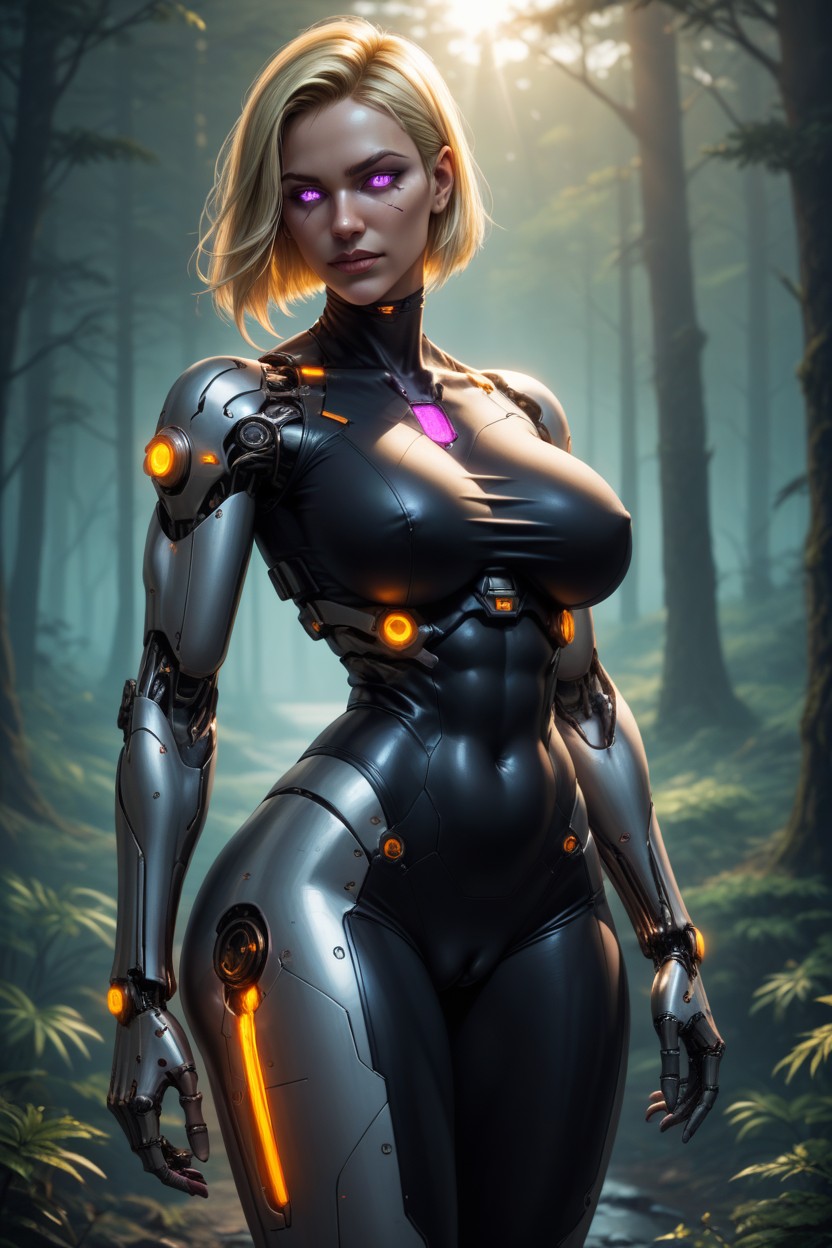 Bobcut, Face Has Natural Human Skin, Gorgeous Human Like Face AI Porn