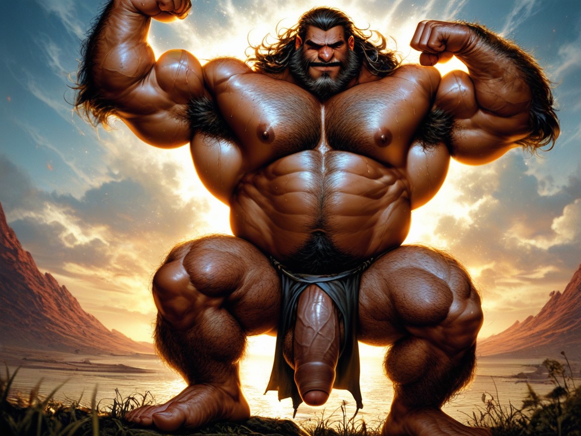 Cinematic, Big Hands, Giant Arms AI Gay Porn