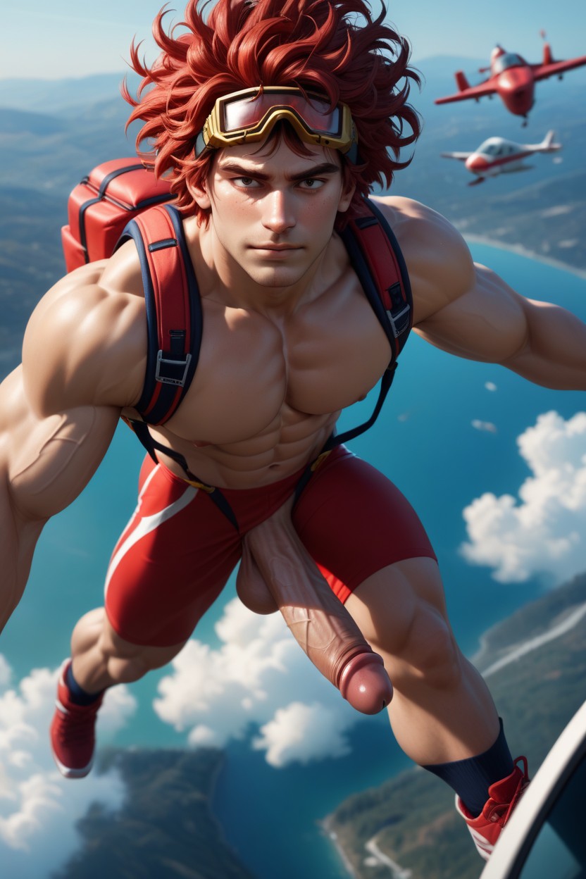 Naked, Pecs, Gay AI Gay Porn