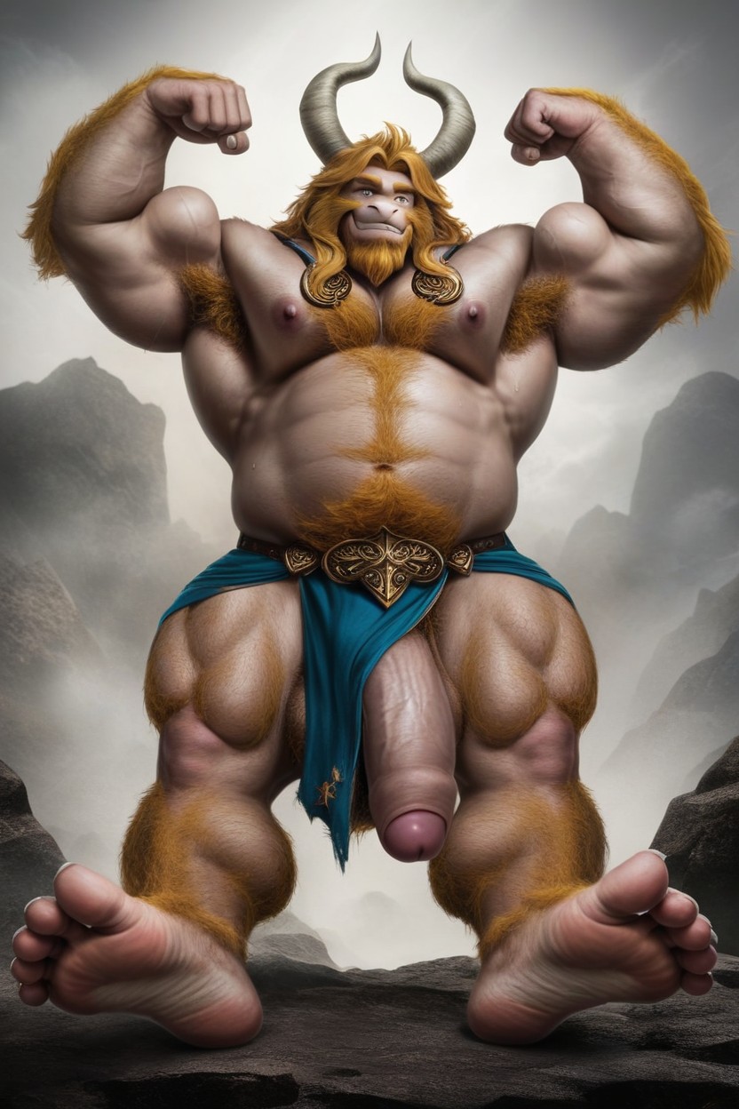 Giant Arms, Muscle, Hairy Legs AI Gay Porn