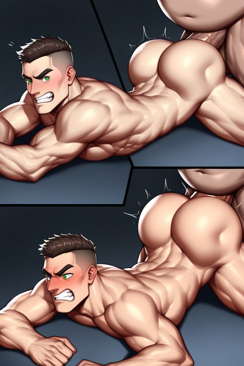 Gay, Wide Angle, Massive Butt AI Gay Porn