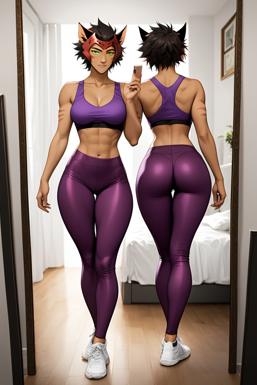 A Big Butt, Bedroom, Model Hentai AI Porn