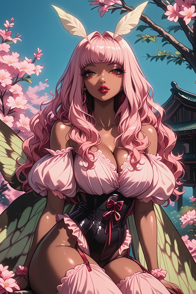 Long Hair, Oc Luna, Dark Brown Skin Hentai AI Porn