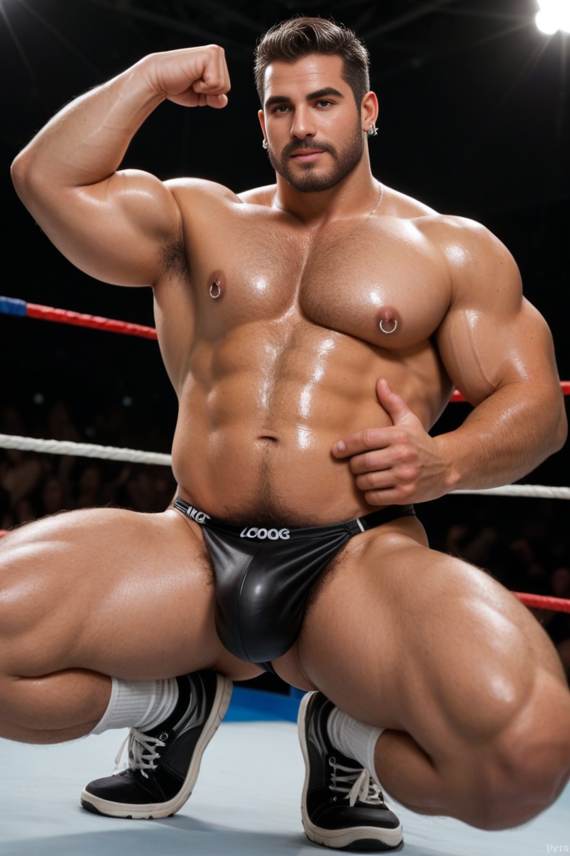 Speedo Coming Off, Black Sheer Speedo, Tattoo AI Gay Porn