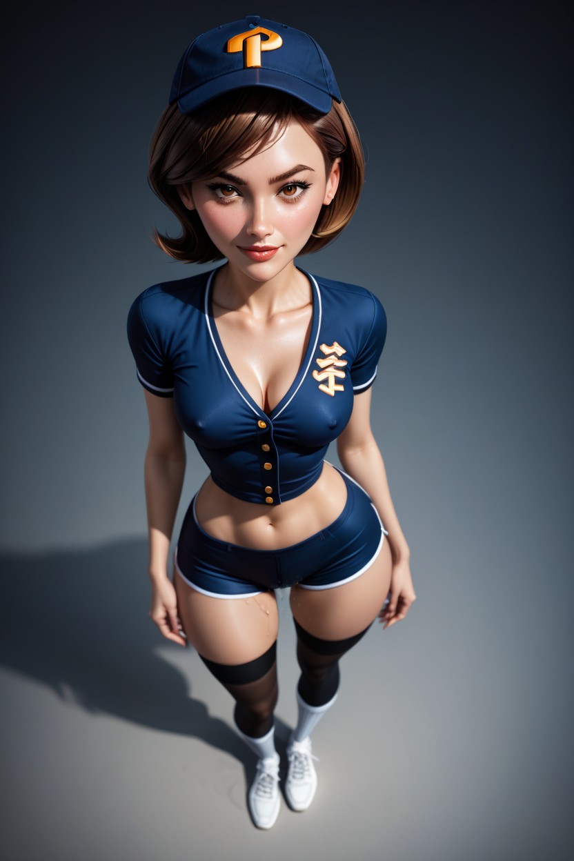 Full Body In Focus, Shallow Depth Of Field, Front View AI Porn