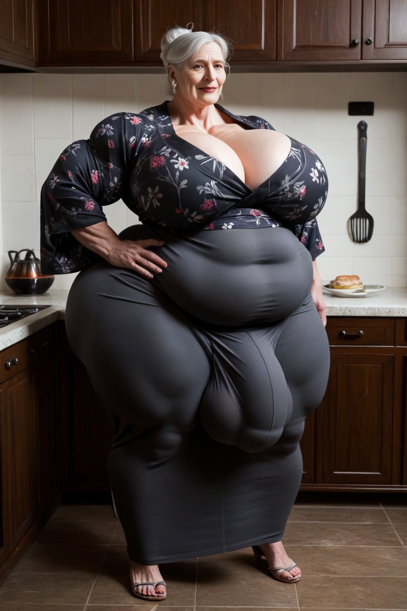 Extremely Large Ass, Hyper Veins On Body Gigantic Muscular Arms, 60+ AI Porn