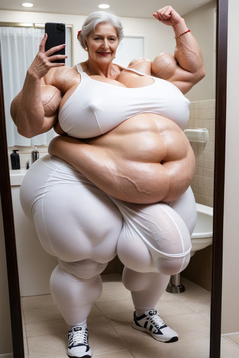 Hard Shadow, Impossibly Huge Ass, Gigantic Muscular Legs AI Porn