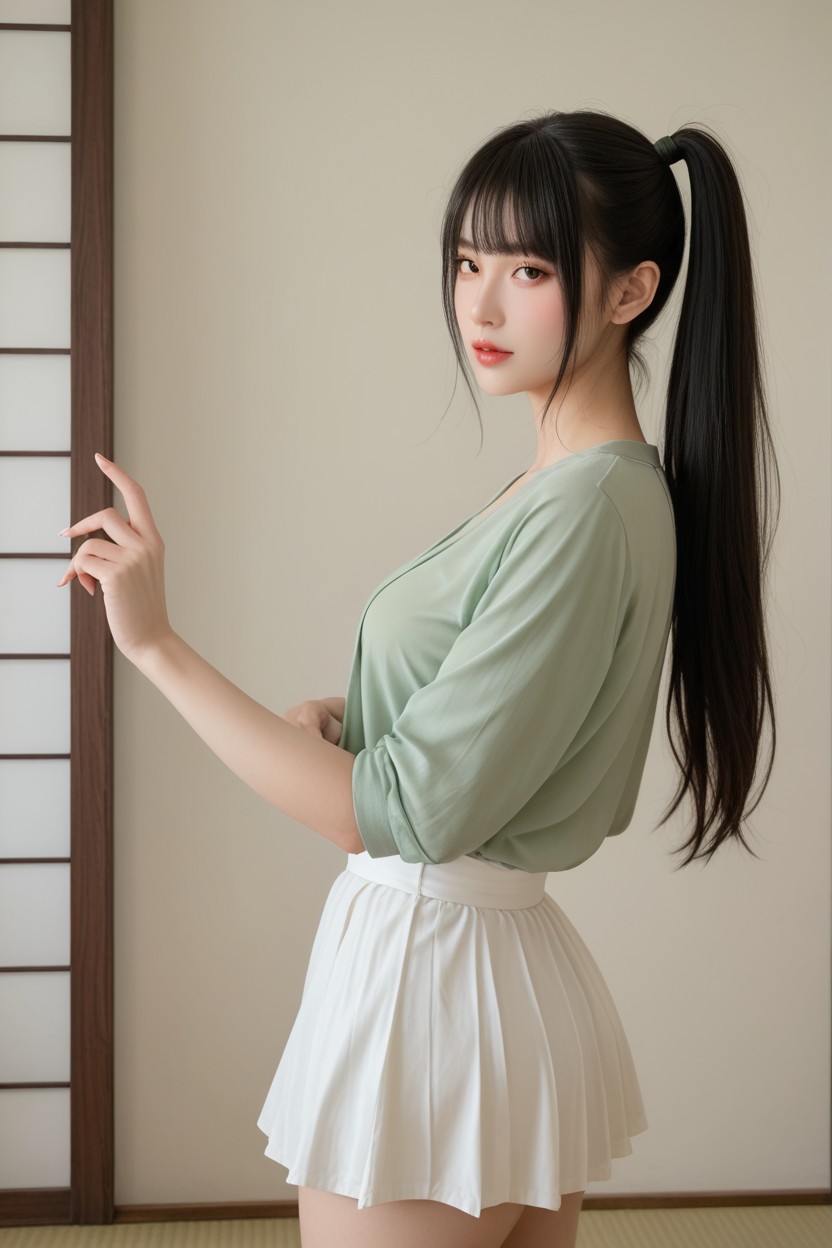 Tatami, Two Side Up Hair, 18+ Asian AI Porn